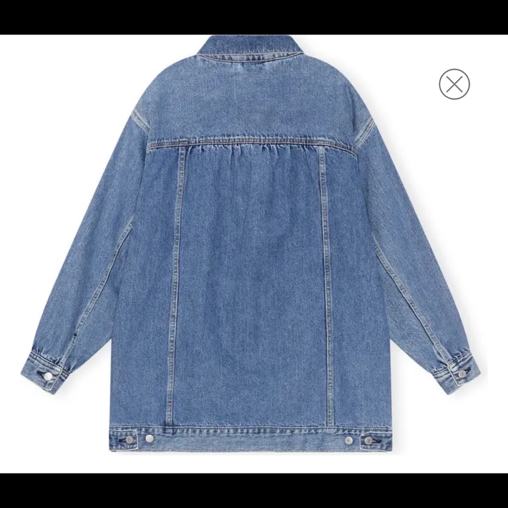 Ganni Blue Jean Jacket - Picture 2 of 6